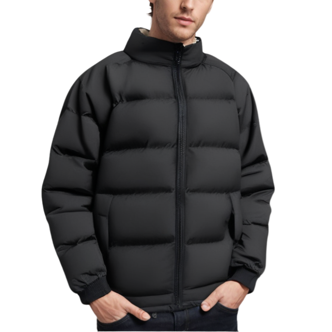Matt | Heren Puffer Winter Jas | Warm En Gewatteerd Met Opstaande Kraag