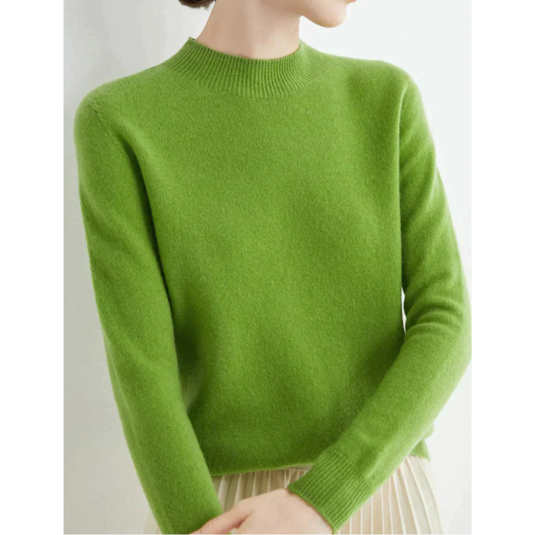 Yvonne | Dames Gebreide Trui Met Ronde Hals