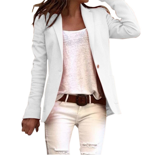 Katrien | Dames Slim Fit Blazer Met Lange Mouwen | Blazer Voor Kantoor