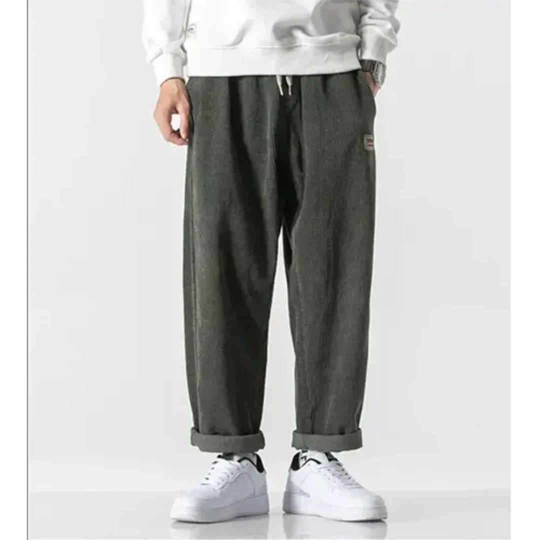 Mathijs | Heren Corduroy Broek | Stretch Winter Broek Met Trekkoord