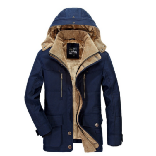 Matthijs | Heren Winter Jas | Warme Winddichte Parka met Bontkraag