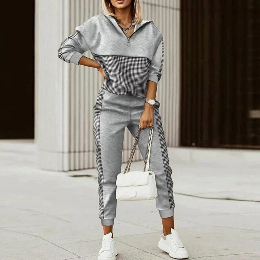 Johanna | Dames Hoodie & Broek | Tweedelig 2-Delige Set met Patroon