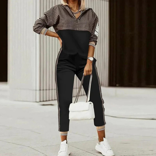 Johanna | Dames Hoodie & Broek | Tweedelig 2-Delige Set met Patroon