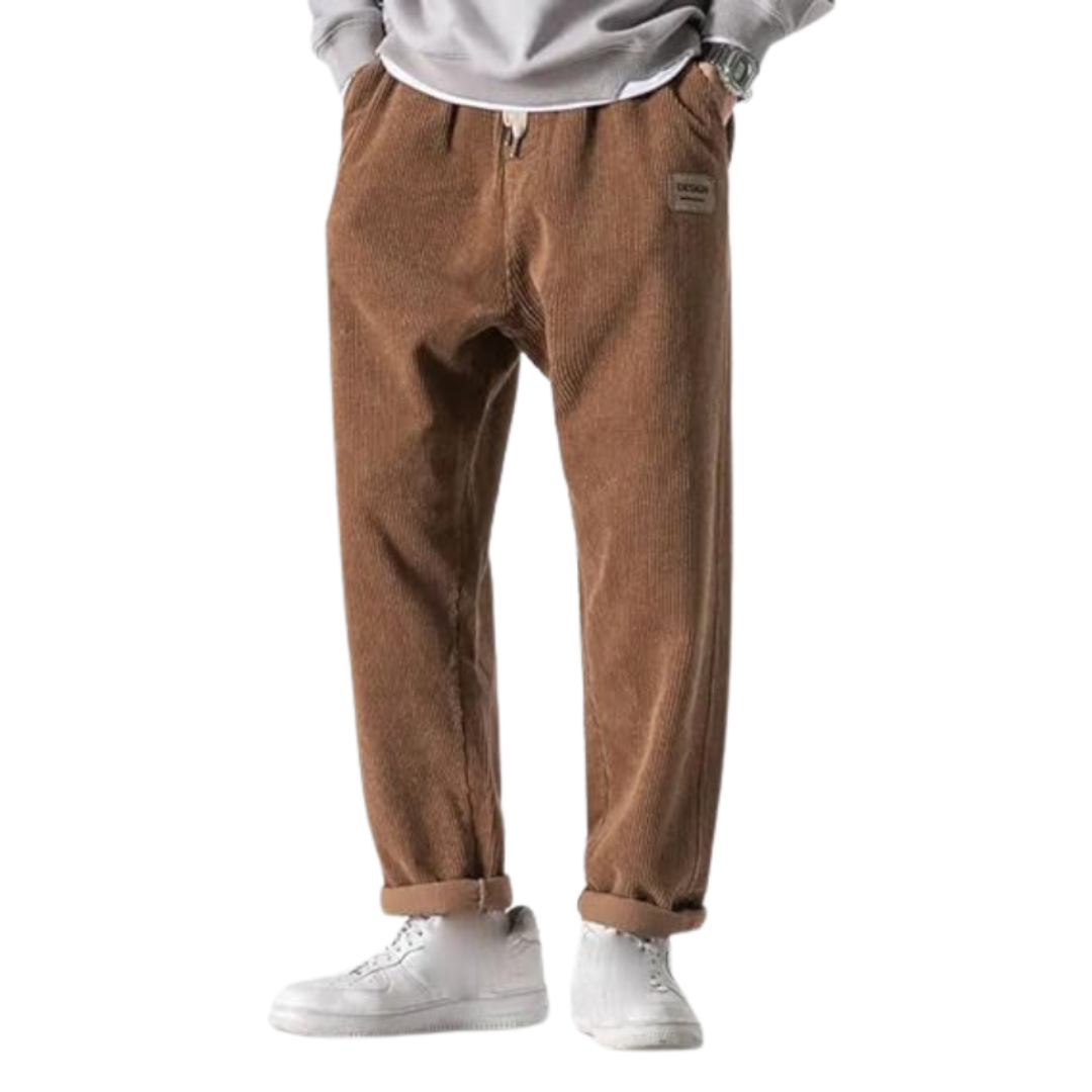 Mathijs | Heren Corduroy Broek | Stretch Winter Broek Met Trekkoord