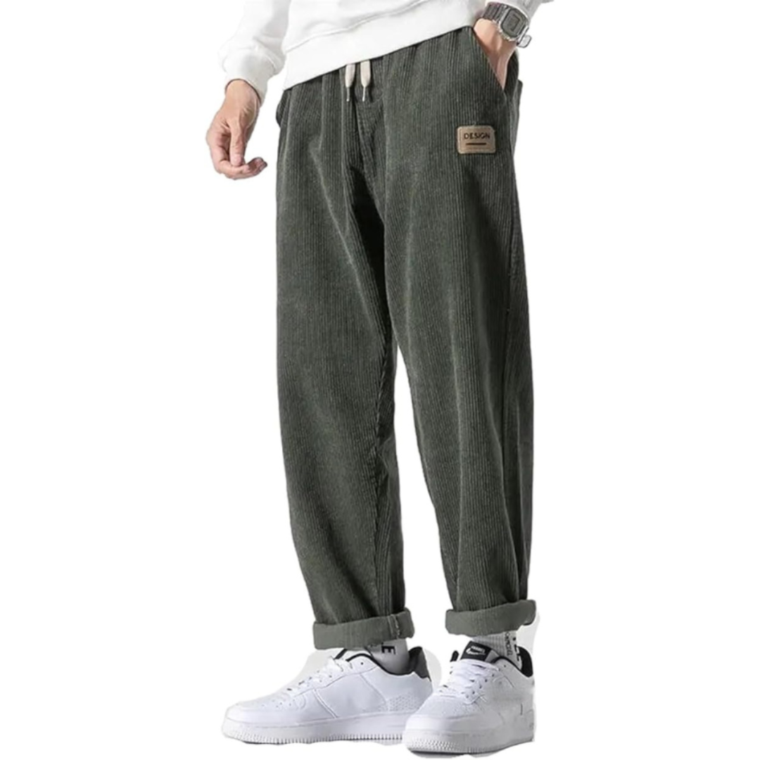 Mathijs | Heren Corduroy Broek | Stretch Winter Broek Met Trekkoord
