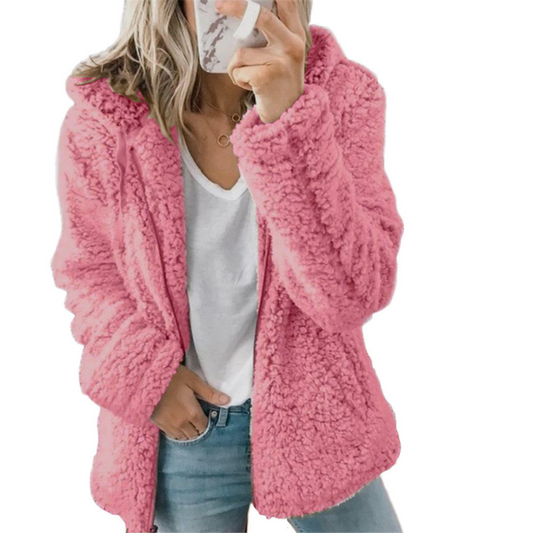 Heleen | Dames Fleece Winter Jas Met Capuchon