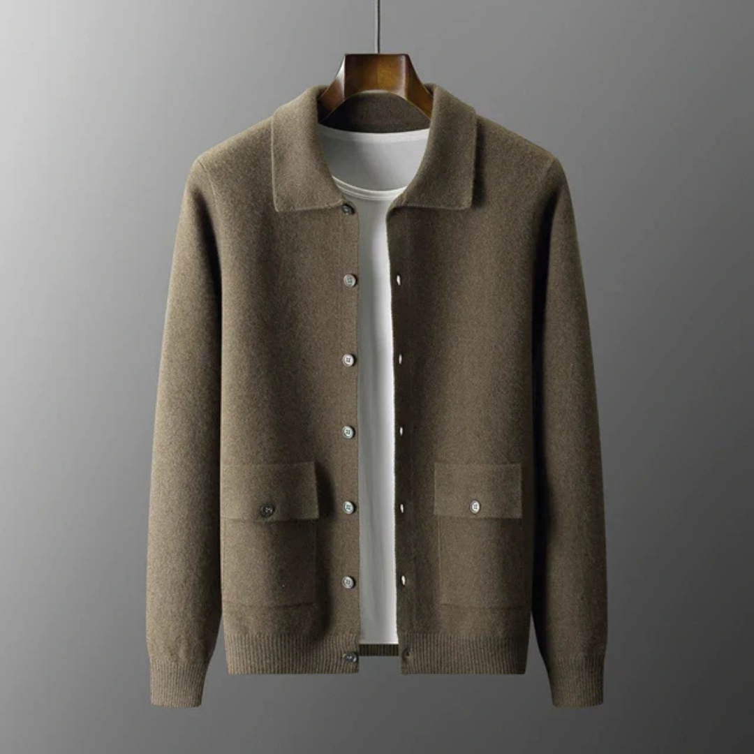 Joris | Heren Cardigan Jas met Lange Mouwen