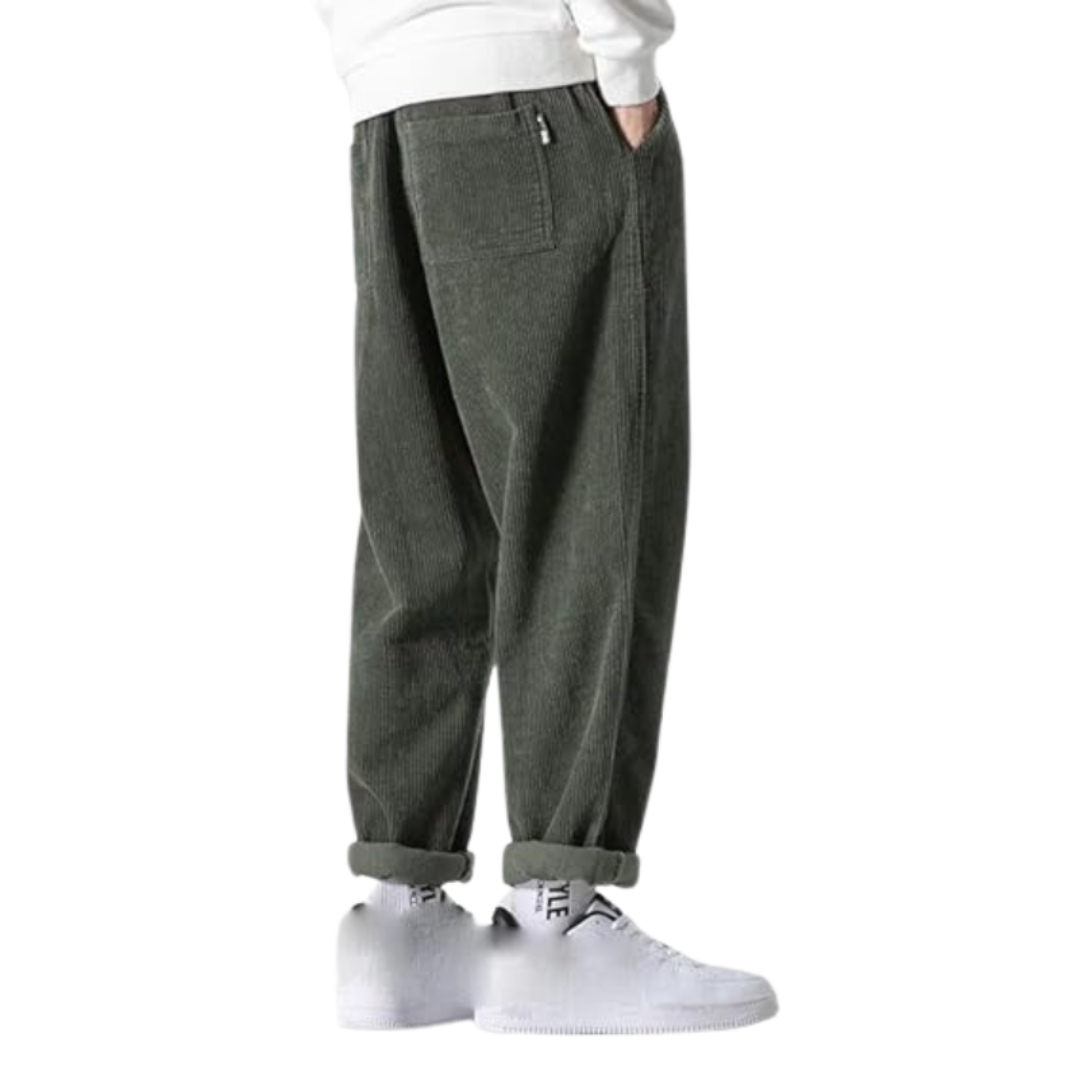 Mathijs | Heren Corduroy Broek | Stretch Winter Broek Met Trekkoord