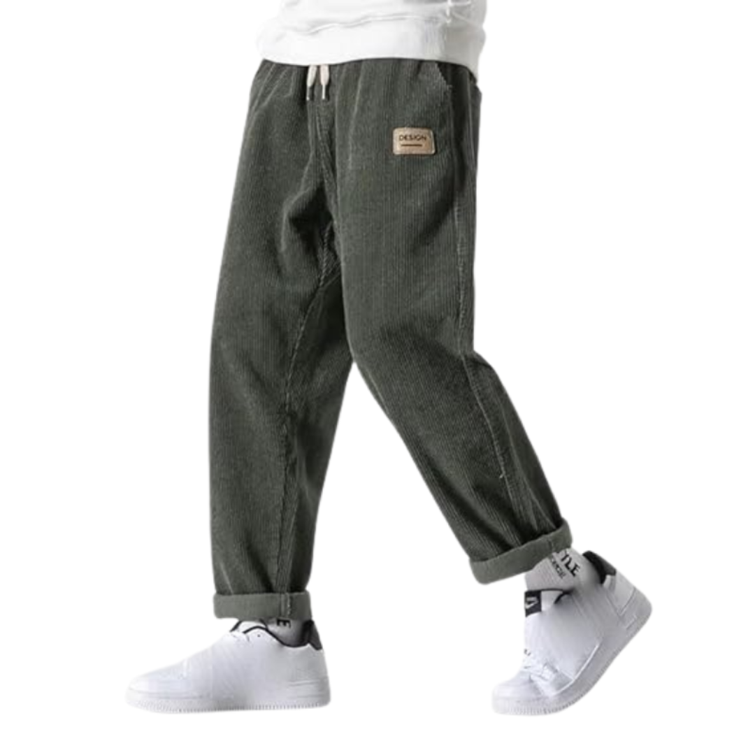 Mathijs | Heren Corduroy Broek | Stretch Winter Broek Met Trekkoord