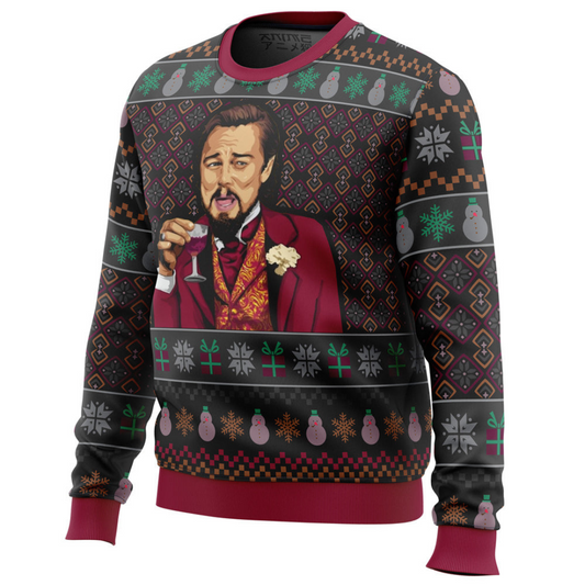 Andries | Heren (Foute) Kersttrui Met Lachende Leo DiCaprio Meme
