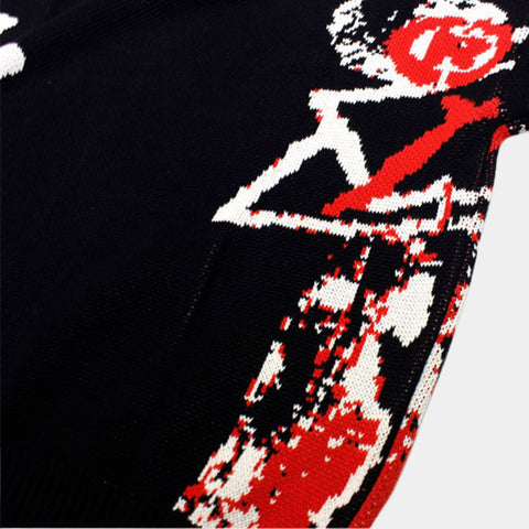Unisex Graphic Knit Sweater – Stijlvolle Comfort voor een Statement Look