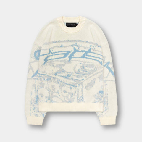 Unisex Graphic Knit Sweater – Stijlvolle Comfort voor een Statement Look