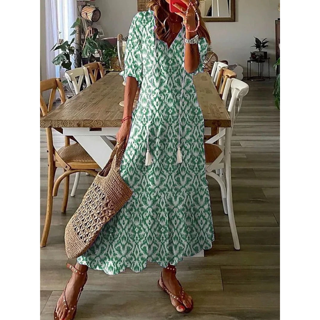 Feline | Dames Jurk | Maxi met Patroon