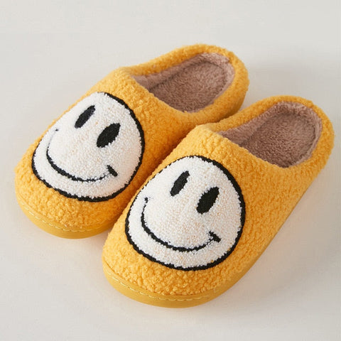 Smiley Face Hausschuhe | Weiche und fröhliche Hausschuhe für Zuhause
