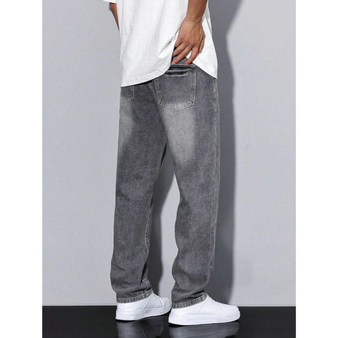 Daan | Wijde Denim Jeans | Oversized met Zakken